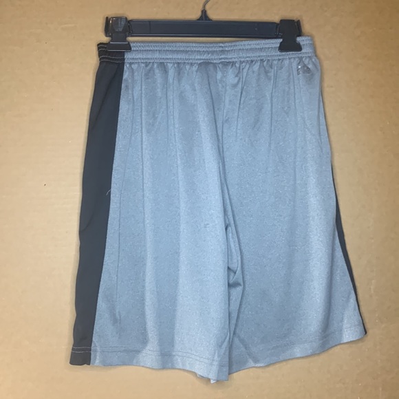 Small Gray/Black Fila Boys Athletic Drawstring Shorts - Picture 2 of 5